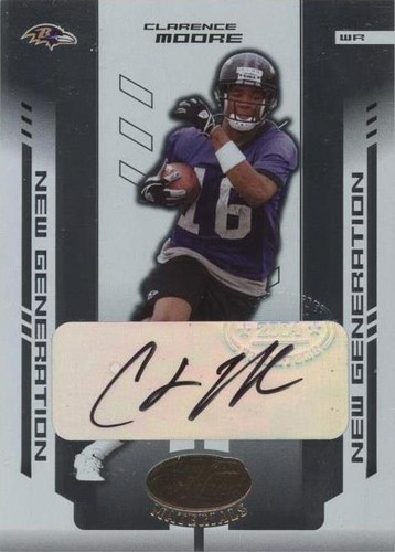 2004 Leaf Certified Materials Clarence Moore #162