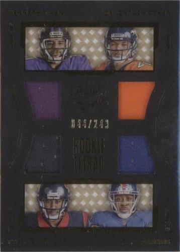 2016 Panini Black Gold Devontae Booker Kenneth Dixon Paul Perkins #RT4