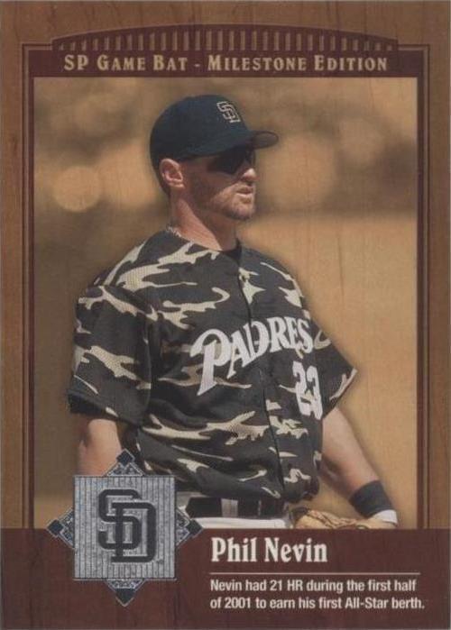 2001 SP Game Bat Edition Milestone - Phil Nevin #78