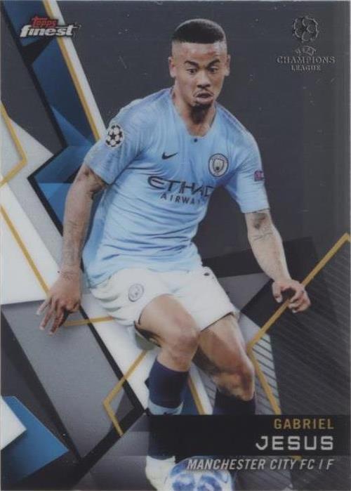 2018-19 Topps Finest UCL Gabriel Jesus #20