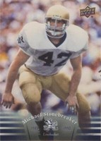 2013 Upper Deck University of Notre Dame Mike Stonebreaker #51