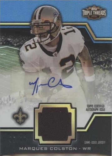 2011 Topps Triple Threads Marques Colston #TTUAR-27