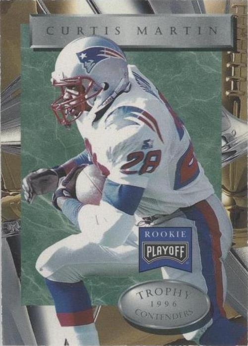 1996 Playoff Trophy Contenders Curtis Martin #9