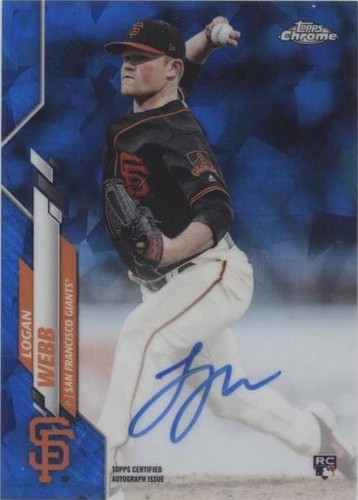 2020 Topps Chrome Sapphire Edition - Logan Webb #CSA-LW