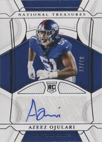 2021 Panini National Treasures Azeez Ojulari #118