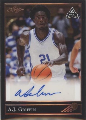 2021-22 Leaf Memories - AJ Griffin #BG-AJG
