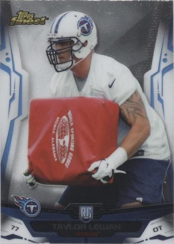 2014 Topps Finest Taylor Lewan #106