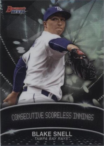 BLAKE SNELL 2016 BOWMAN INCEPTION BASEBALL AUTOGRAPH CARD #PA-BS 