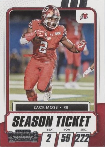 2021 Panini Contenders Draft Picks Zack Moss #69