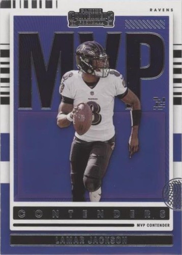 2021 Panini Contenders Lamar Jackson #MVP-LJA