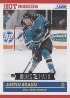2010-11 Score Rookies & Traded - Justin Braun #594