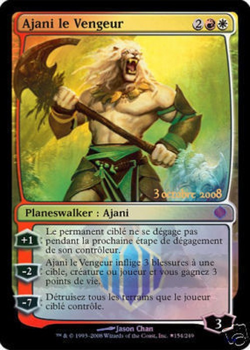 Ajani Le Vengeur Premium / Foil Promo - Vengeant Ap Prerelease - Magic Mtg - 