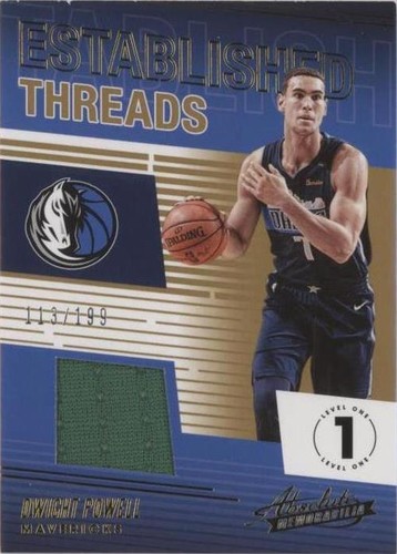 2018-19 Panini Absolute Memorabilia - Dwight Powell #ET-DPL