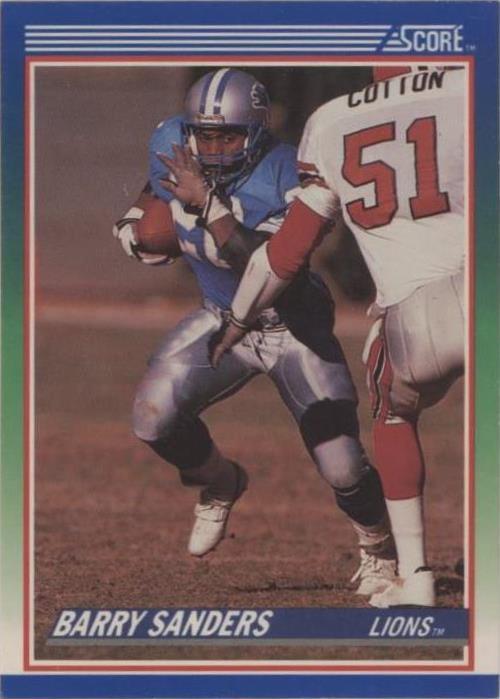 Score Barry Sanders #20 1990