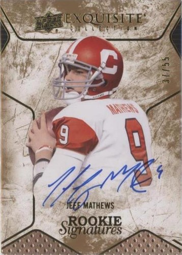 2014 Upper Deck Exquisite Collection Jeff Mathews #110