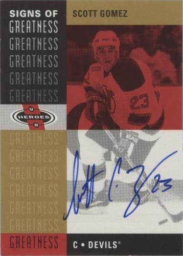 2000-01 Upper Deck Heroes - Scott Gomez #SG