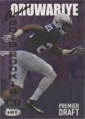 2019 Sage Hit Premier Draft Amani Oruwariye #101