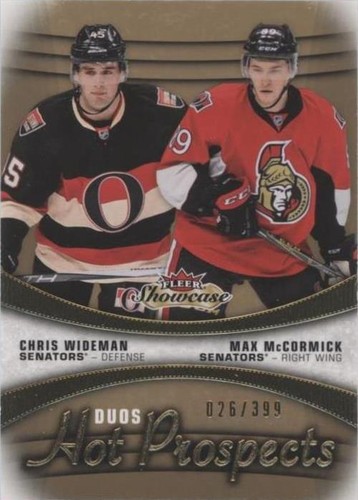 2015-16 Upper Deck Fleer Showcase - Chris Wideman Max Mccormick #123