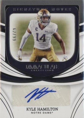 2022 Panini Immaculate Collection Collegiate Kyle Hamilton #SM-KHA