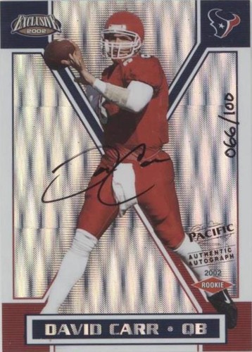 2002 Pacific Exclusive David Carr #192