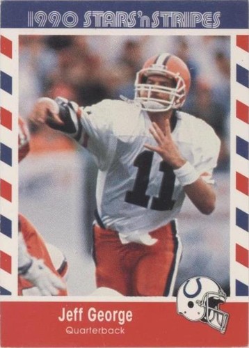 1990 Fleer Stars 'n Stripes Jeff George #81