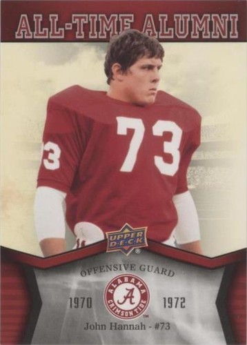 2012 Upper Deck University of Alabama John Hannah #ATA-JH