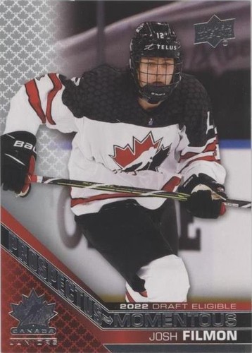 2022 Upper Deck Team Canada Juniors - Josh Filmon #PM-43