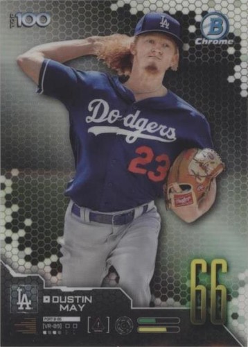2019 Bowman Chrome Dustin May Los Angeles Dodgers #BCP-80 Prospect