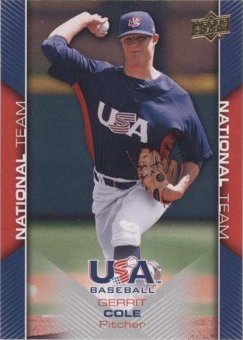 Juego de caja de béisbol Upper Deck USA 2009 - Gerrit Cole #USA-8