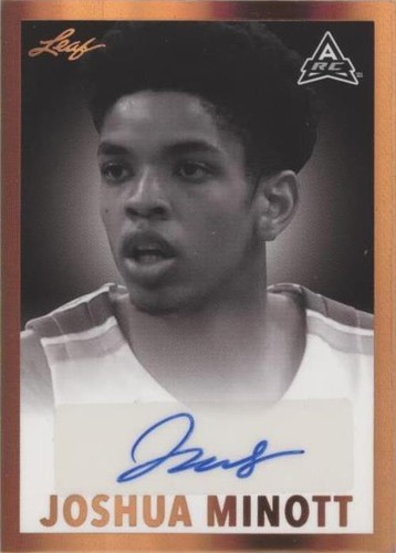 2021-22 Leaf Memories - Joshua Minott #BW-JM1