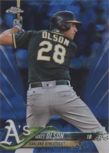 2018 Topps Chrome Sapphire Edition - Matt Olson #396