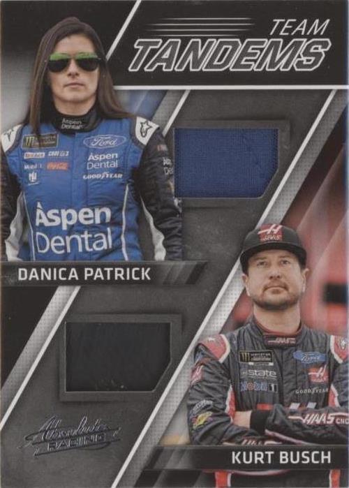 2017 Panini Absolute - Danica Patrick Kurt Busch #TAN-PB