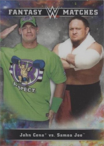2020 Topps Chrome WWE - John Cena Samoa Joe #FM-1