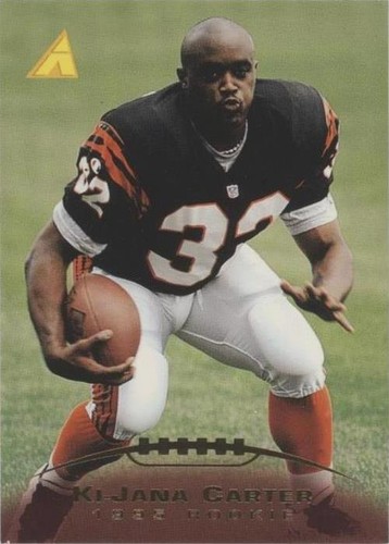 1995 Ki-Jana Carter RC Pinnacle Clear Shots Cincinnati