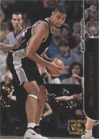 1998 Press Pass Double Threat - Tim Duncan #35