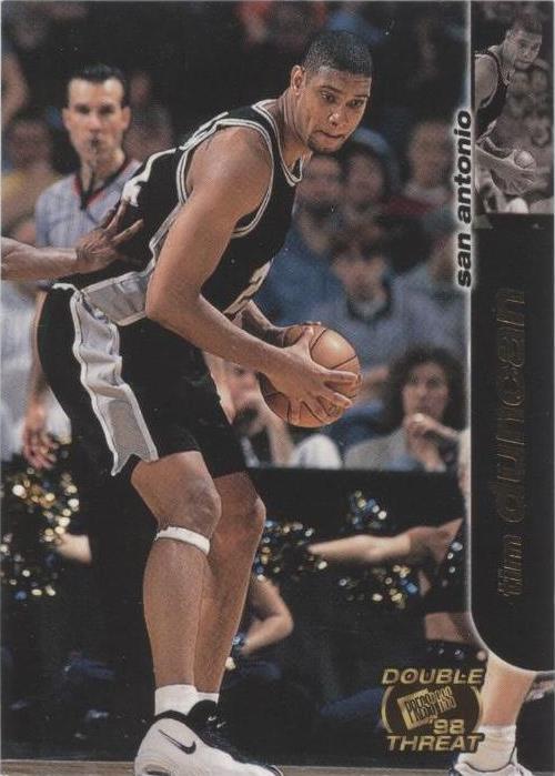 1998 Press Pass Double Threat - Tim Duncan #35