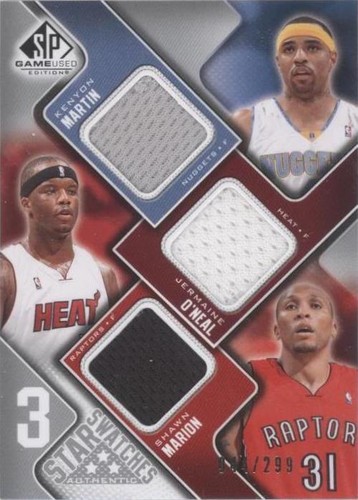 2009-10 SP Game Used - Shawn Marion/Jermaine O'Neal/Kenyon Martin #3S-MMO