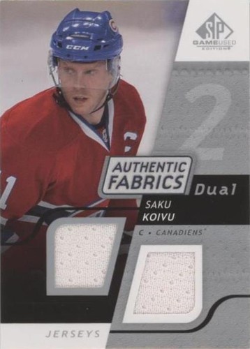 2008-09 SP Game Used Edition - Saku Koivu #AF-KV