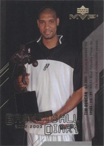 2003-04 Upper Deck MVP - Tim Duncan #BD9