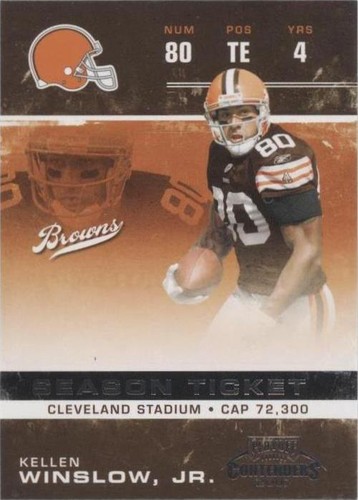 2007 Playoff Contenders Kellen Winslow Jr. #25