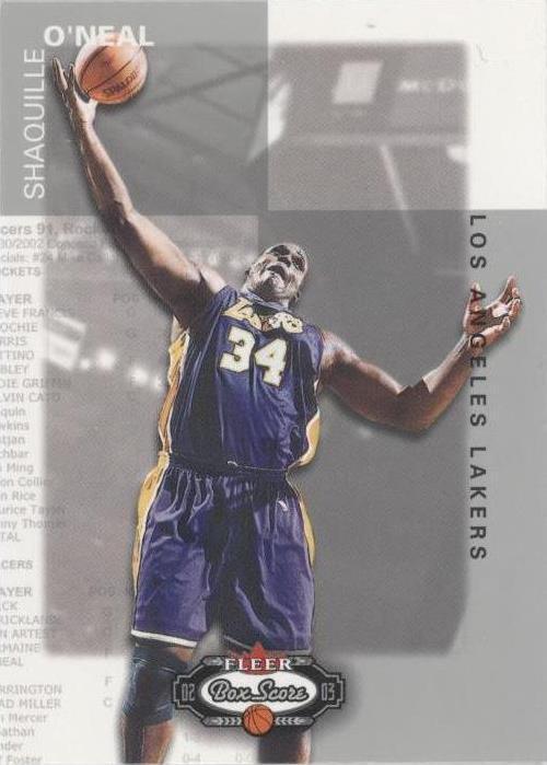 2002-03 Fleer Box Score - Shaquille O'Neal #105