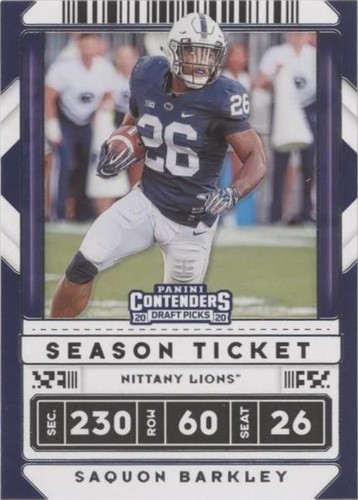 2020 Panini Contenders Draft Picks Saquon Barkley #90