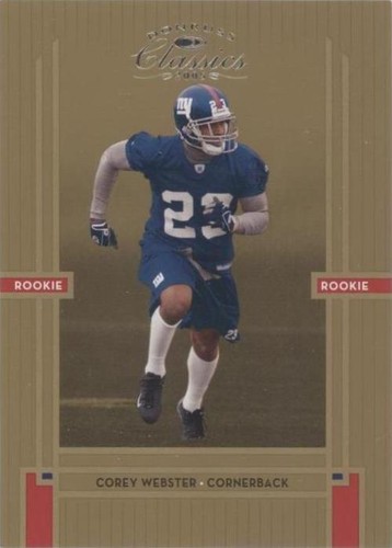 2005 Donruss Classics Corey Webster #172