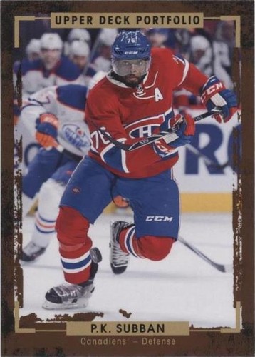 2015-16 Upper Deck Portfolio - P. K. Subban #53