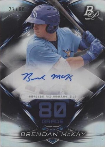 2018 Bowman Platinum - Brendan McKay #80GA-BM