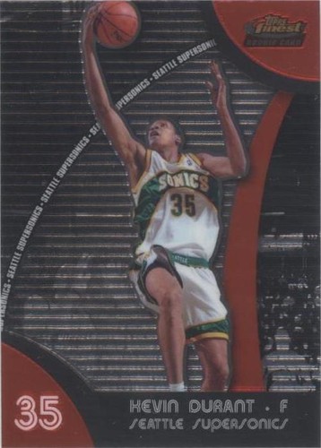 Kevin Durant RC 2007 Topps Finest #71 PSA 10 Gem Mint Rookie