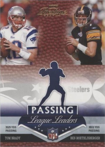 2007 Playoff Prestige Ben Roethlisberger Tom Brady #LL-4