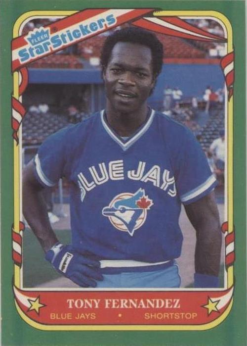 Pegatinas Fleer Star 1987 - Tony Fernández #39