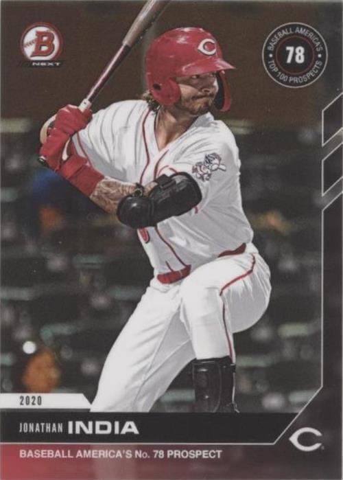 2020 Bowman Next Topps Now Baseball America's Top 100 Prospects - Jonathan India #T12