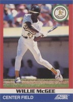 1991 Score 100 Hottest Players - Willie McGee #37